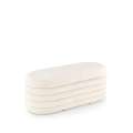 Sittebenk BLISS - 105x42 cm - crem bouclé - oppbevaringsplass