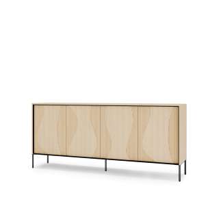 Skjenk Flow 193x85 cm - eik - med LED lys