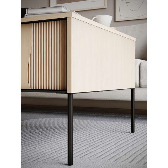 Stuebord Flow 193x57 cm - eik - med oppbevaring