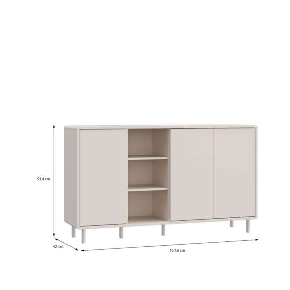 Skjenk PALAY 162x93 cm - beige sand - 3 dører
