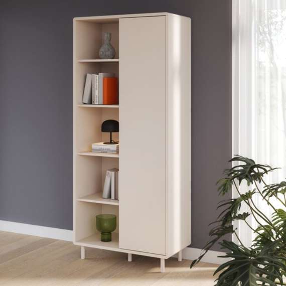 Reol PALAY 84x193 cm - beige sand - 1 dør