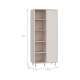 Reol PALAY 84x193 cm - beige sand - 1 dør