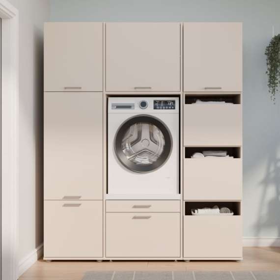 Overskap WASHCAB 50x58 cm - 1 dør - beige sand