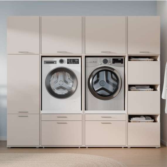 Overskap WASHCAB 50x58 cm - 1 dør - beige sand