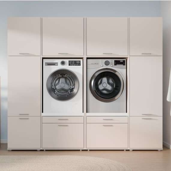 Overskap WASHCAB 50x58 cm - 1 dør - beige sand