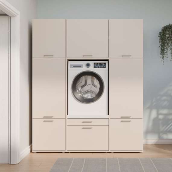 Overskap WASHCAB 67x58 cm - 1 dør - beige sand