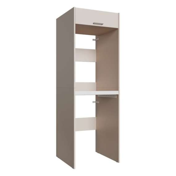 Skap over vaskemaski/tørketrommel WASHCAB 67x202 cm - beige sand