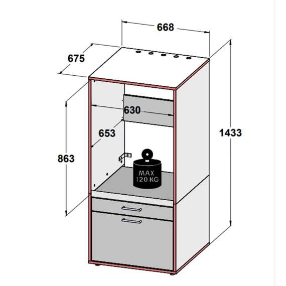 Vaskerom WASHCAB II - 234x144 cm - beige sand