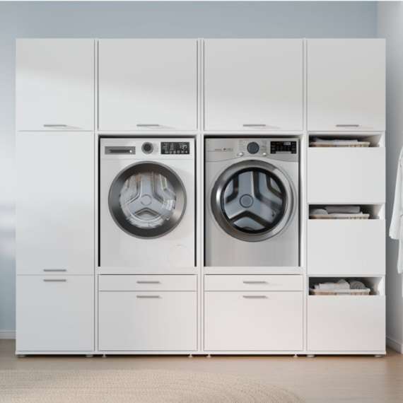 Overskap WASHCAB 67x58 cm - 1 dør - hvit matt