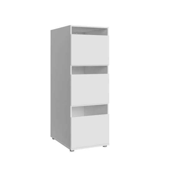 Skap WASHCAB 50x144 cm - 3 dører - hvit matt