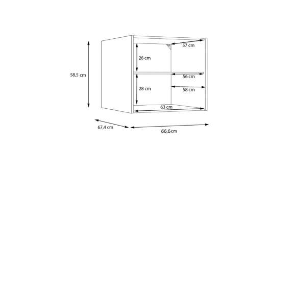 Vaskerom WASHCAB III - 184x202 cm - hvit matt