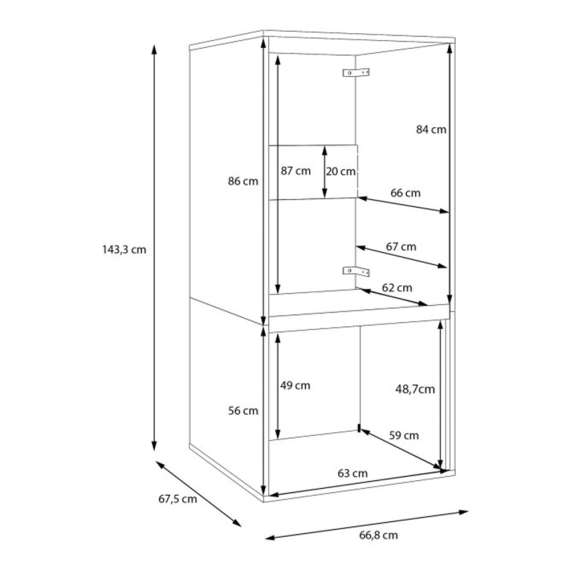 Vaskerom WASHCAB IV - 284x202 cm - hvit matt