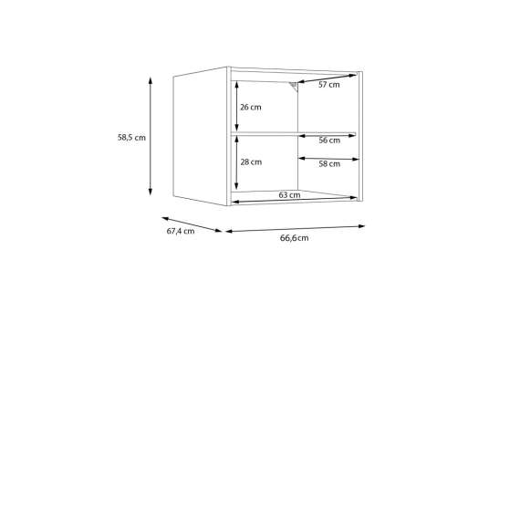 Vaskerom WASHCAB IV - 284x202 cm - hvit matt