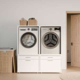 Vaskerom WASHCAB V - 134x143 cm - hvit matt