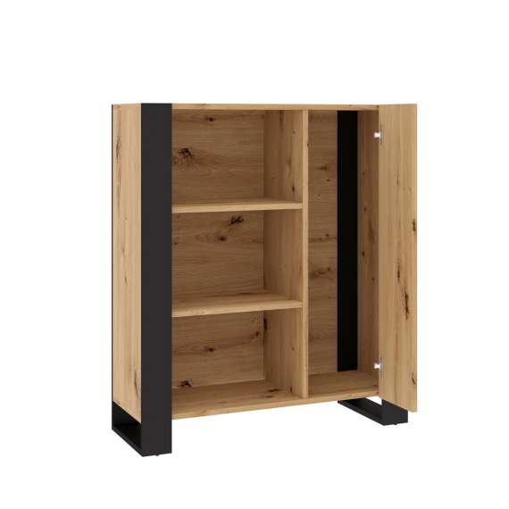 Skap NUKA 90x110 cm - eik artisan - 1 dør