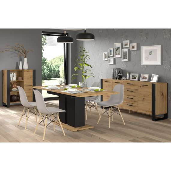 Skap NUKA 90x110 cm - eik artisan - 1 dør