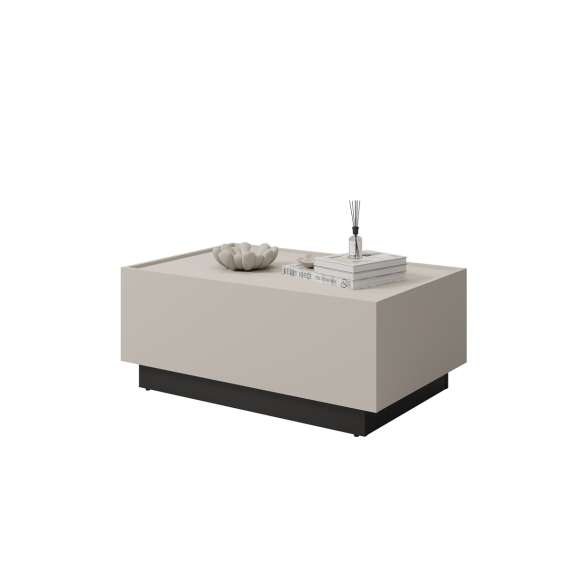 Stuebord Eko 90x58 cm - cashmere - sort - med oppbevaringsplass