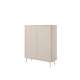 Skap Lante 113x134 cm - beige - 2 dører