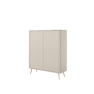 Skap Lante 113x134 cm - beige - 2 dører