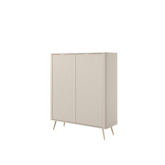 Skap Lante 113x134 cm - beige - 2 dører