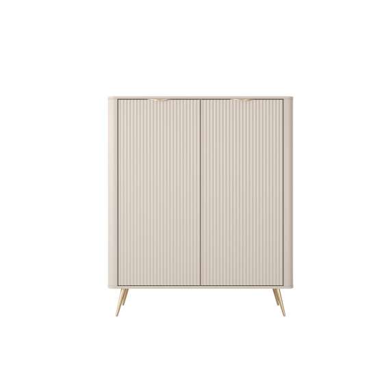 Skap Lante 113x134 cm - beige - 2 dører