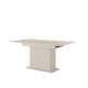 Spisebord Lante 160(200)x90 cm - beige - med ileggsplater