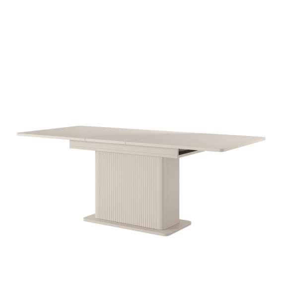 Spisebord Lante 160(200)x90 cm - beige - med ileggsplater