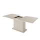 Spisebord Lante 160(200)x90 cm - beige - med ileggsplater