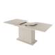 Spisebord Lante 160(200)x90 cm - beige - med ileggsplater