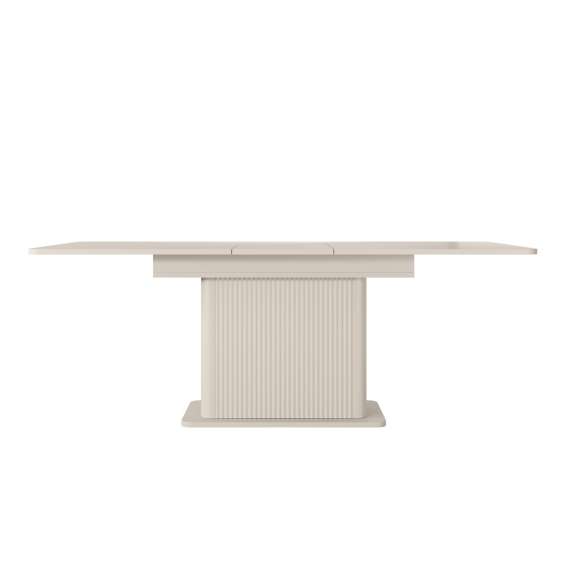 Spisebord Lante 160(200)x90 cm - beige - med ileggsplater