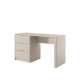 Skrivebord Lante 140x55 cm - beige - 3 skuffer