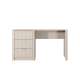 Skrivebord Lante 140x55 cm - beige - 3 skuffer