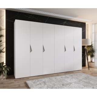 Garderobeskap SANDI 1 - 300x202 cm - hvit matt - 6dører