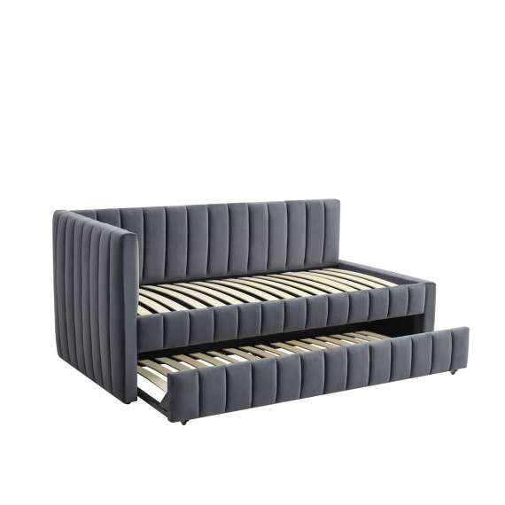 Dagseng DERBY 90x200 cm - ekstra soveplass - mørk grå