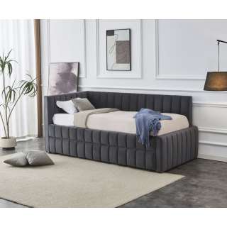 Dagseng DERBY 90x200 cm - ekstra soveplass - mørk grå