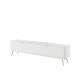 Tv-benk Lante 200x51 cm - hvit - 2 dører