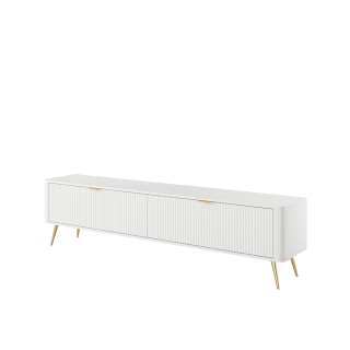 Tv-benk Lante 200x51 cm - hvit - 2 dører