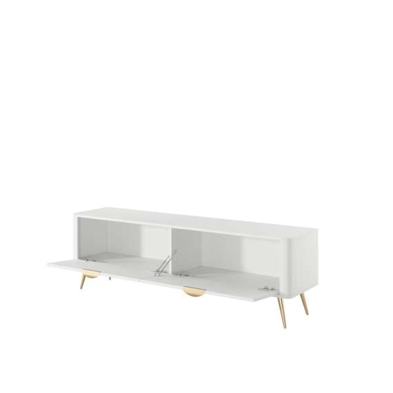 Tv-benk Lante 163x51 cm - hvit - 2 dører