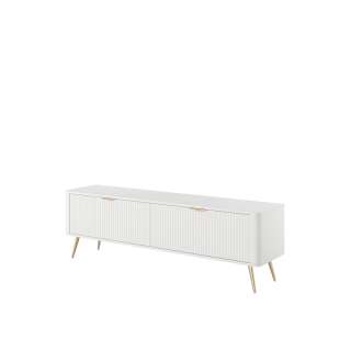 Tv-benk Lante 163x51 cm - hvit - 2 dører