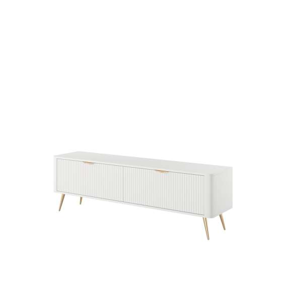 Tv-benk Lante 163x51 cm - hvit - 2 dører