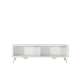 Tv-benk Lante 163x51 cm - hvit - 2 dører