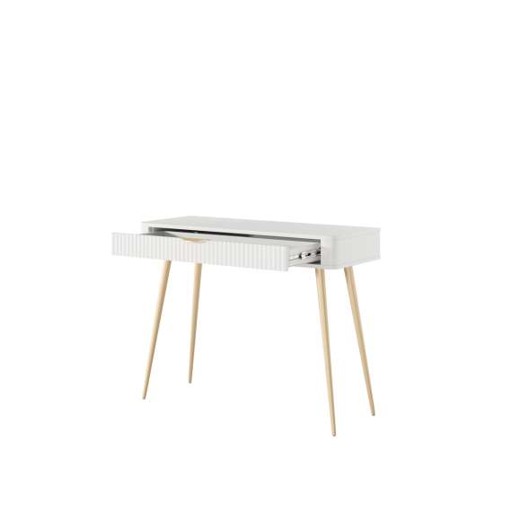 Sminkebord Lante 100x34 cm - hvit - skuff