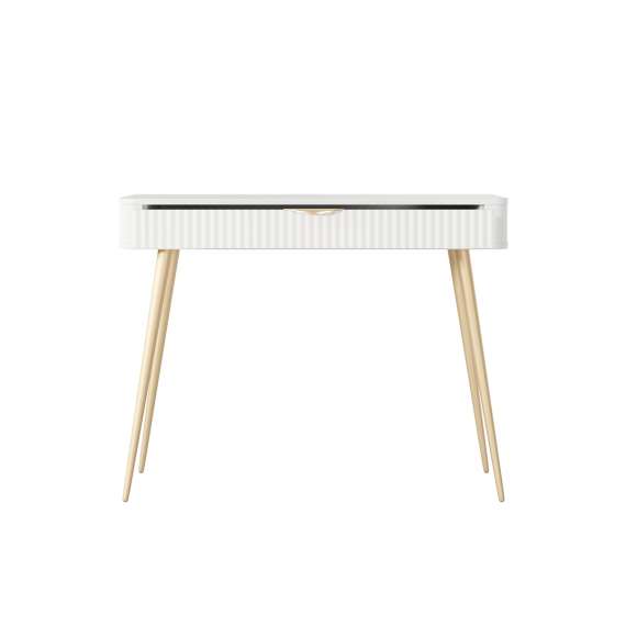 Sminkebord Lante 100x34 cm - hvit - skuff