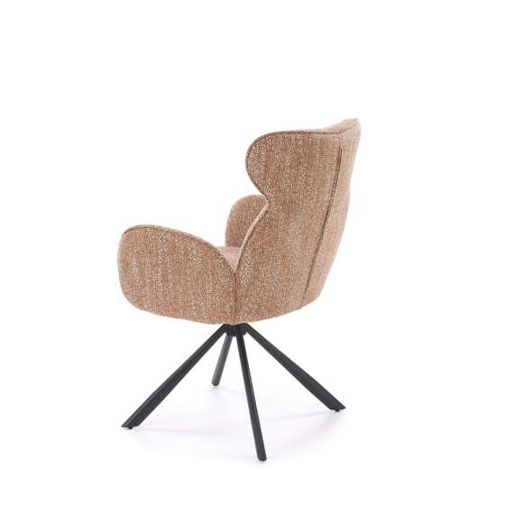 Stol GLARUS - kanel stoff - svingbar 180 grader