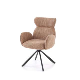 Stol GLARUS - kanel stoff - svingbar 180 grader