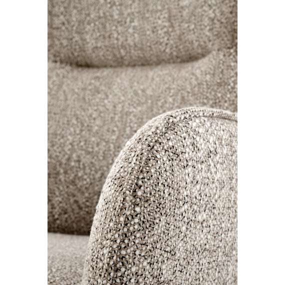 Stol GLARUS - mørk beige stoff - svingbar 180 grader