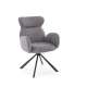 Stol GLARUS - grå stoff - svingbar 180 grader