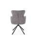Stol GLARUS - grå stoff - svingbar 180 grader