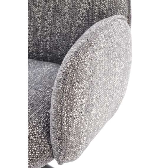 Stol GLARUS - grå stoff - svingbar 180 grader