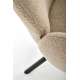 Stol USTER - cappuccino boucle - svingbar 180 grader